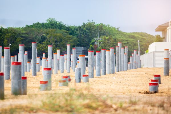 Concrete Pile Installation in Midland