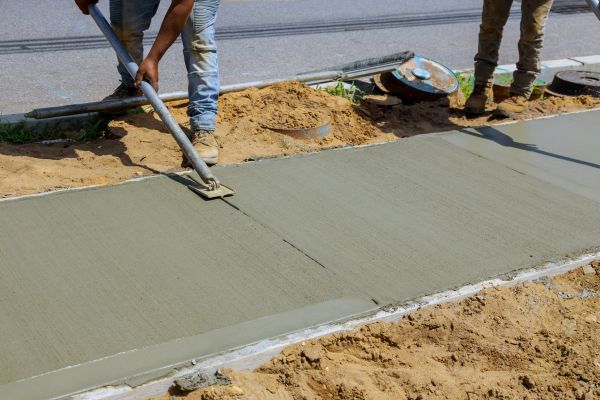 Cement Pathway Installation in Midland