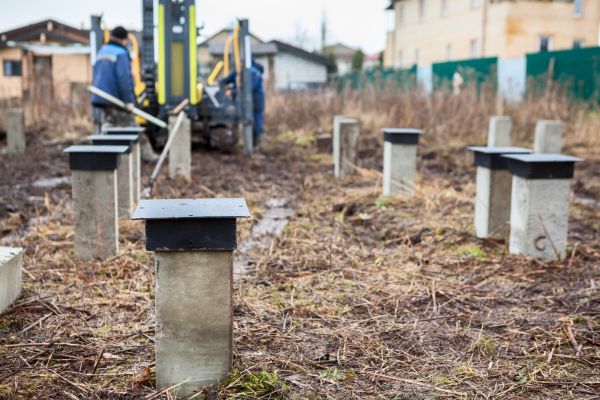 Concrete Piling Installation in Midland