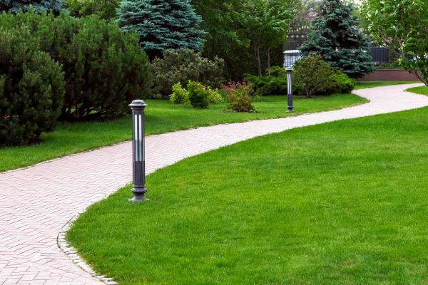 Backyard Sidewalk Installation in Midland