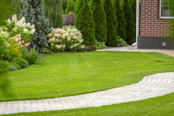 Landscape Walkway Installation in Midland